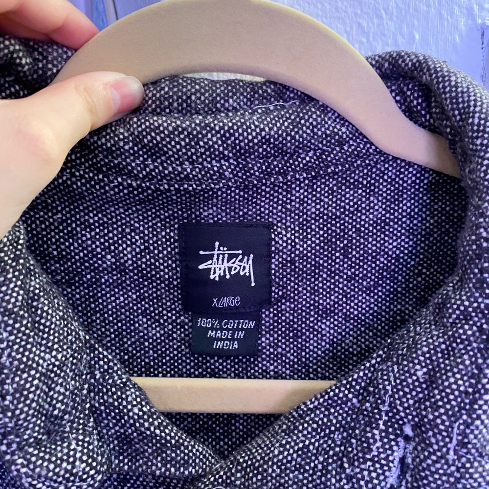 Grey Stussy button down